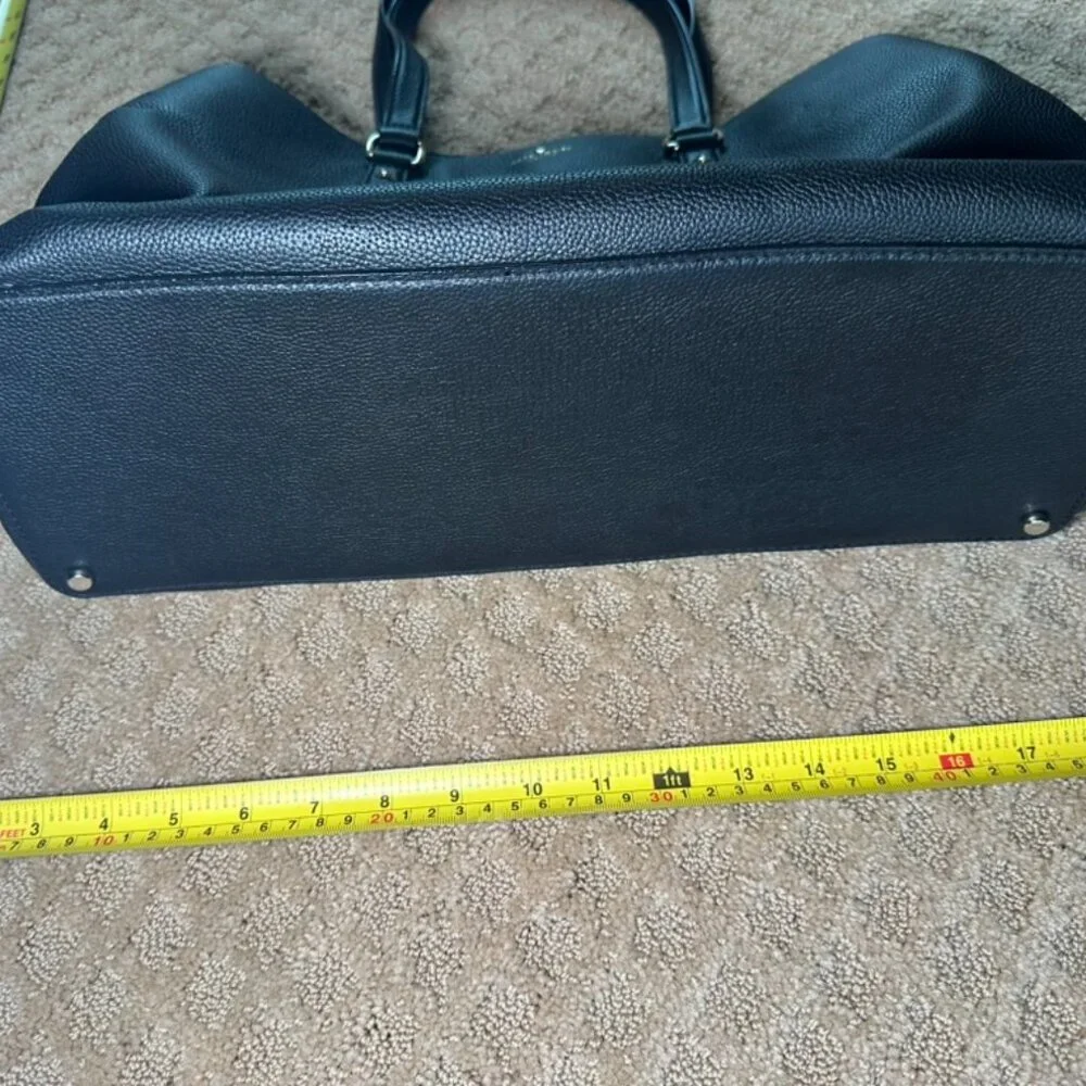 Kate Spade Larchmont Avenue Evangelie Satchel - Black with Gold Hardware - Picture 14 of 14